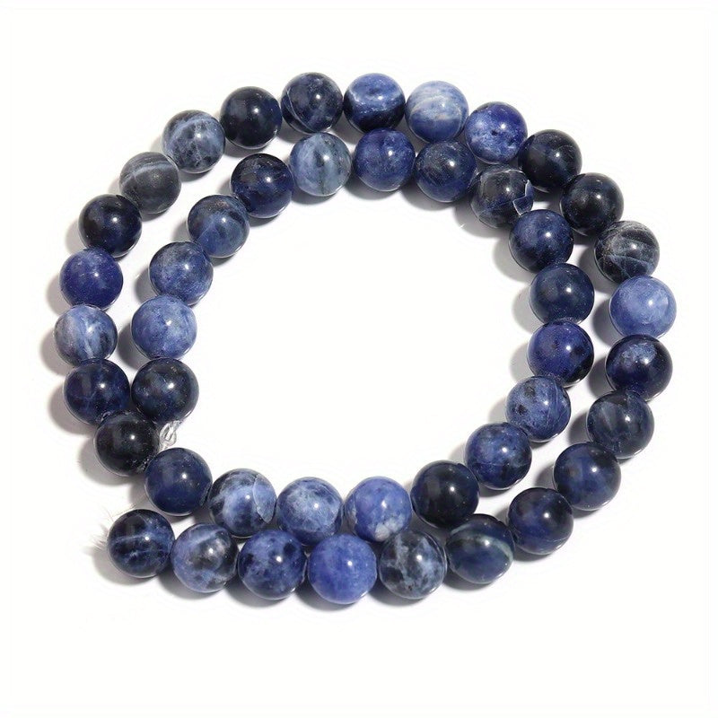 Blue Sodalite Beads Natural Stone Jewelry Making 4mm-12mm 15 Inch Strand