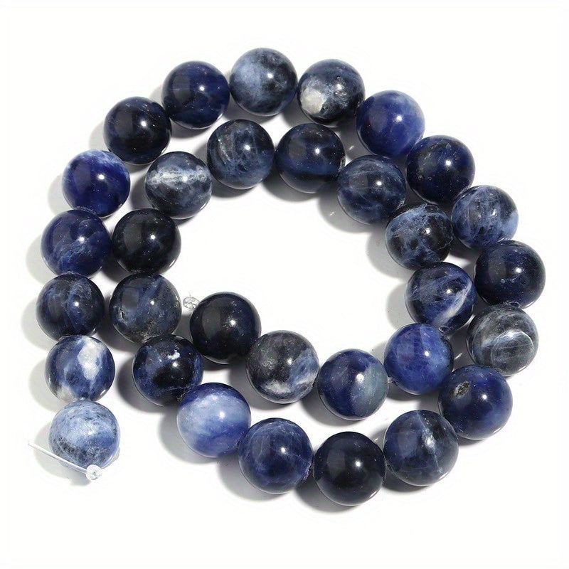 Blue Sodalite Beads Natural Stone Jewelry Making 4mm-12mm 15 Inch Strand