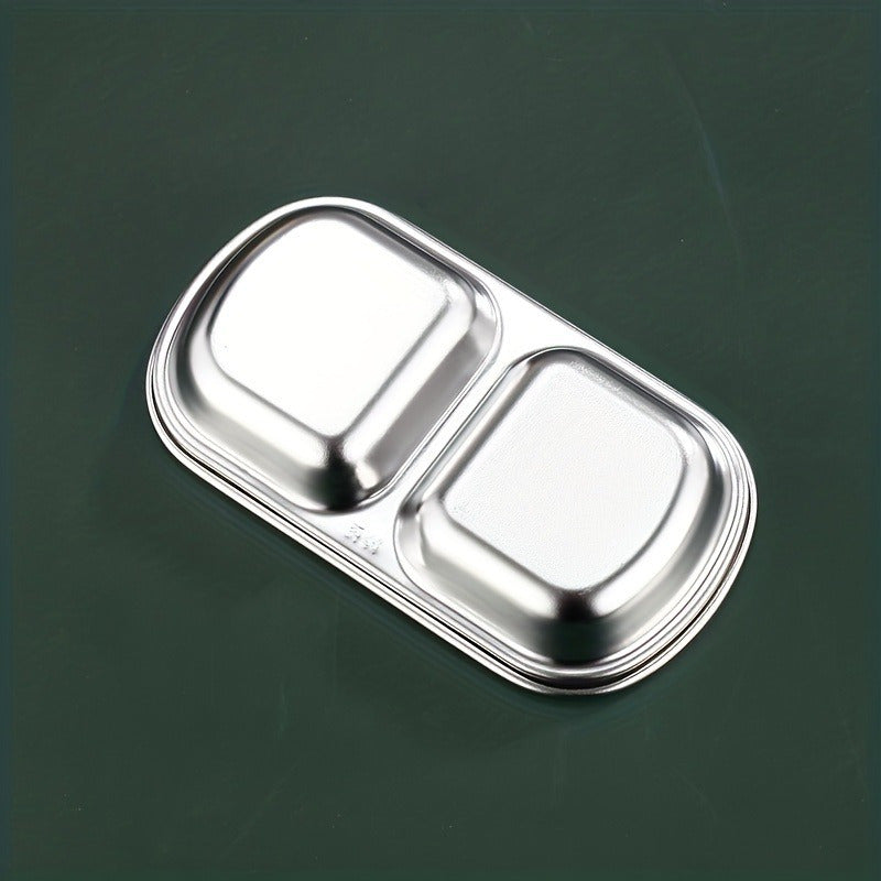 Bir nechta souslar uchun zanglamaydigan po'latdan yasalgan sous idishi, steak, ziravorlar, pishloq va pomidor souslari uchun mukammal, oshxonalar va restoranlarda.