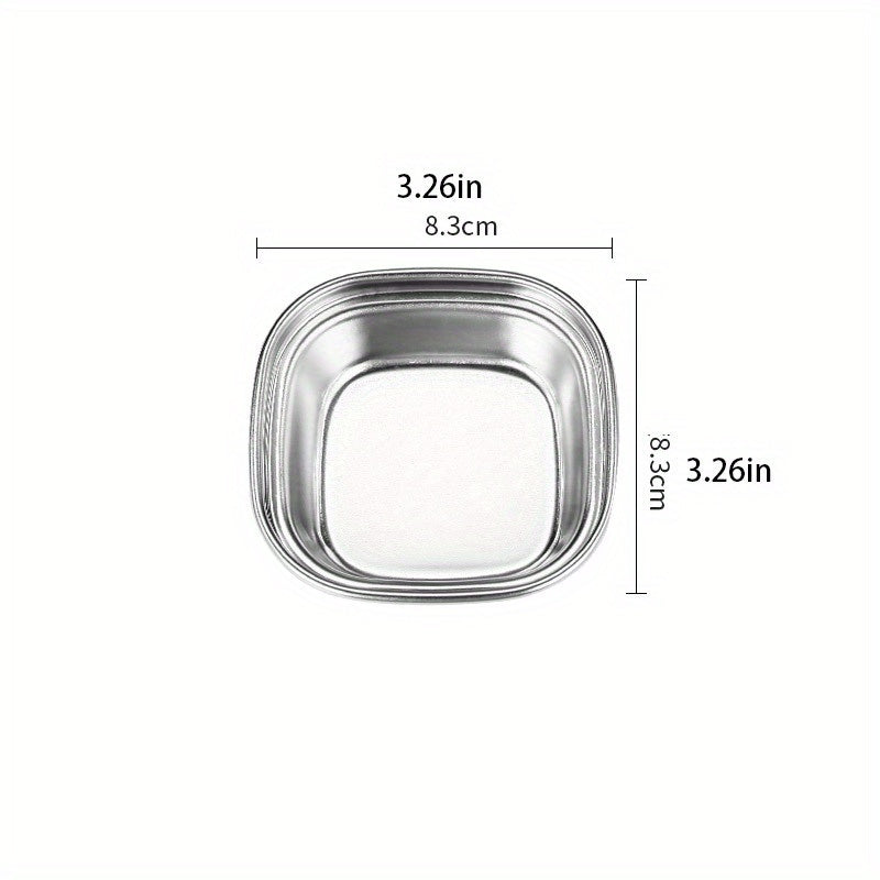 Bir nechta souslar uchun zanglamaydigan po'latdan yasalgan sous idishi, steak, ziravorlar, pishloq va pomidor souslari uchun mukammal, oshxonalar va restoranlarda.