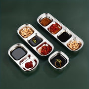 Bir nechta souslar uchun zanglamaydigan po'latdan yasalgan sous idishi, steak, ziravorlar, pishloq va pomidor souslari uchun mukammal, oshxonalar va restoranlarda.