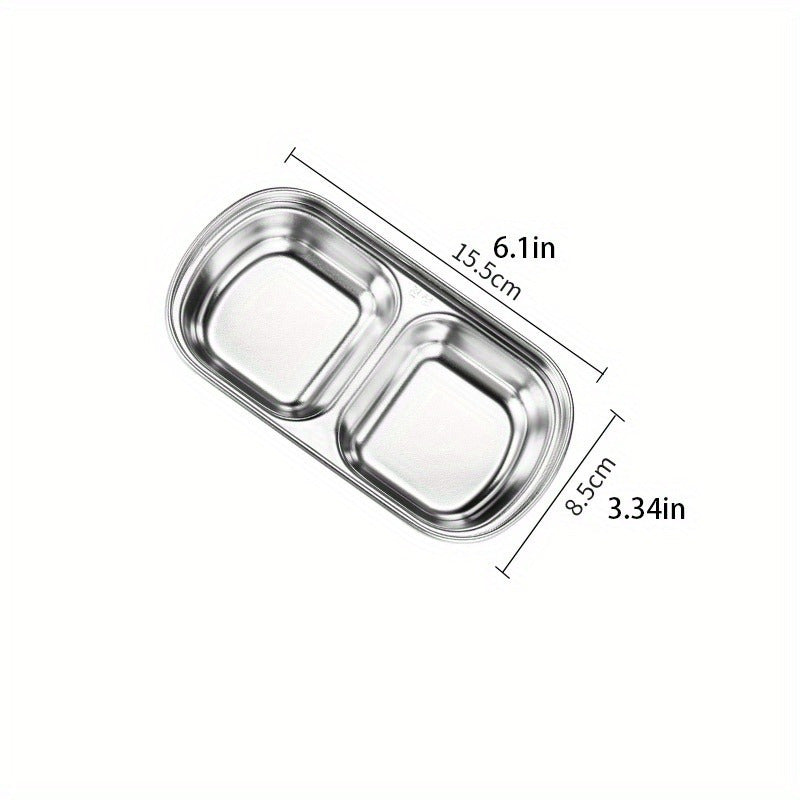 Bir nechta souslar uchun zanglamaydigan po'latdan yasalgan sous idishi, steak, ziravorlar, pishloq va pomidor souslari uchun mukammal, oshxonalar va restoranlarda.