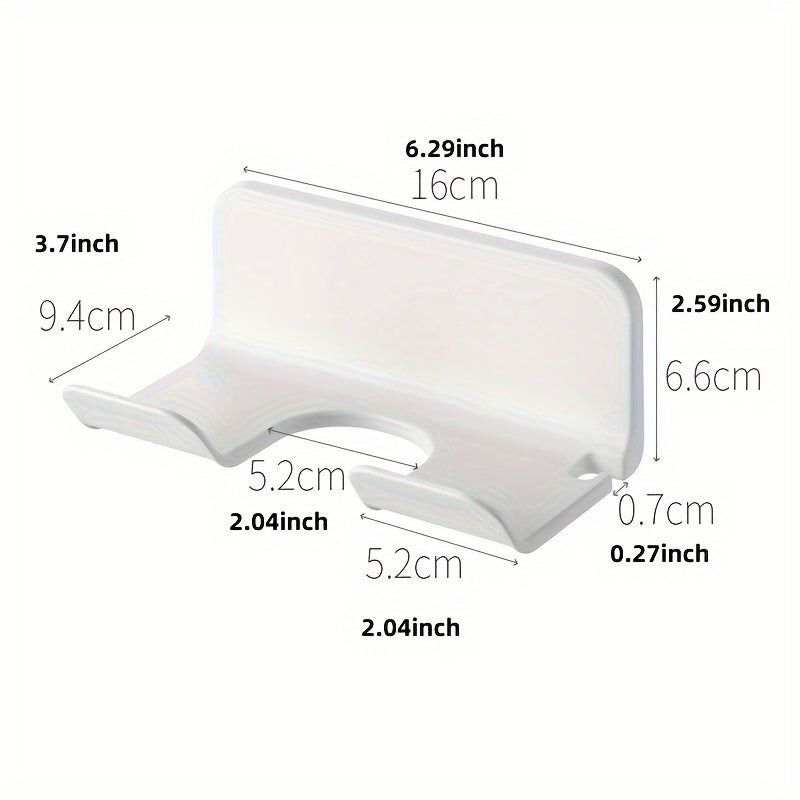 Estante de almacenamiento de pared para secador de pelo y accesorios organización ordenada