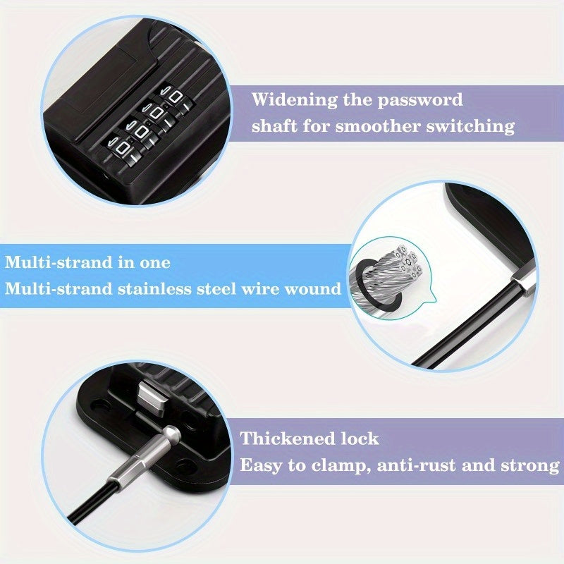 Password-Protected Door Lock for Refrigerator Cabinets Drawers and Doors