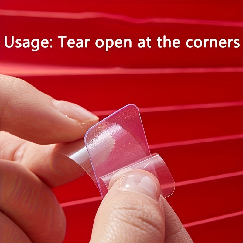 5 Boxes Reusable Double Sided Nano Tape Waterproof Washable Household Wall Stickers Patches