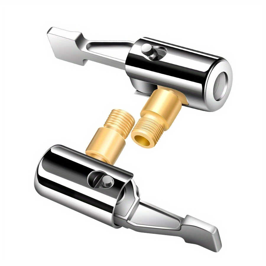 Standart valf bilan barcha metall qulflashli havo chuk tirkama shlangi adapteri