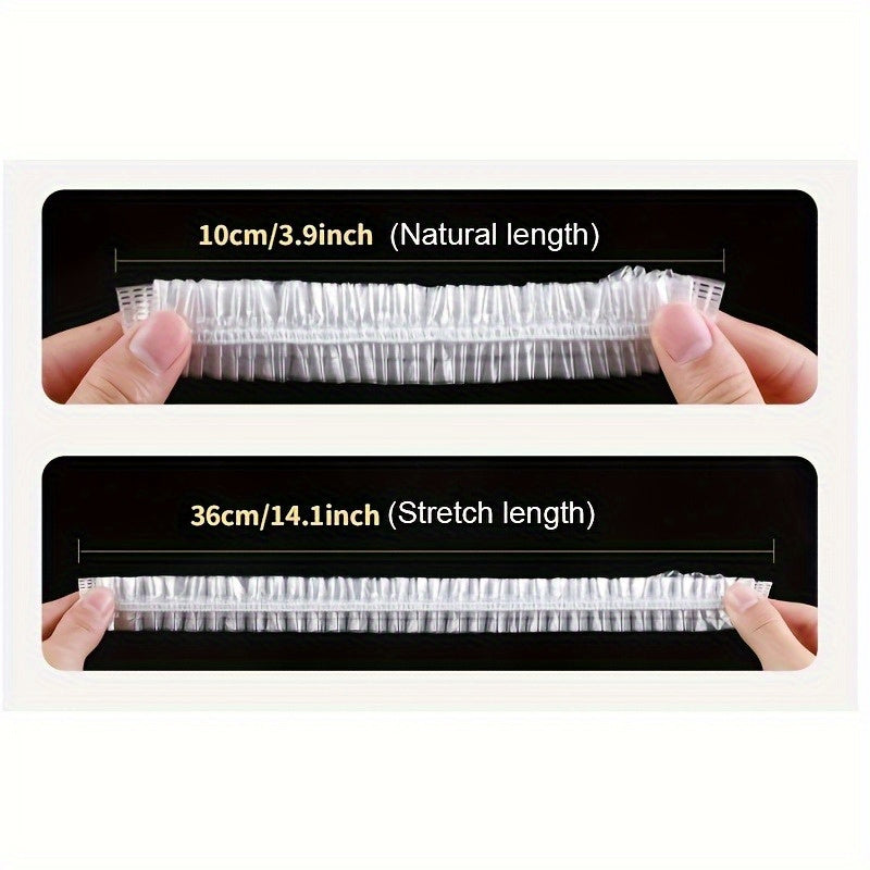 100 многоразовых силиконовых крышек для еды - эластичные крышки для мисок и тарелок, сохраняющие свежесть продуктов, а также кухонные мешочки для хранения фруктов и многого другого.