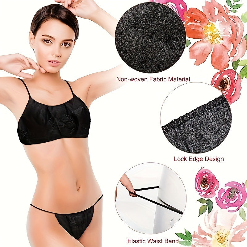 Ropa interior desechable para mujer, variedad de tangas y bikinis para bronceado sin sol