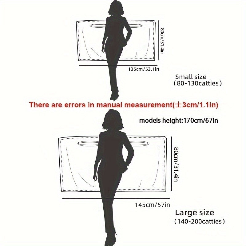 Soft Coral Fleece Bath Towel with Pockets Quick-Dry Absorbent Sauna Shower 80x130cm