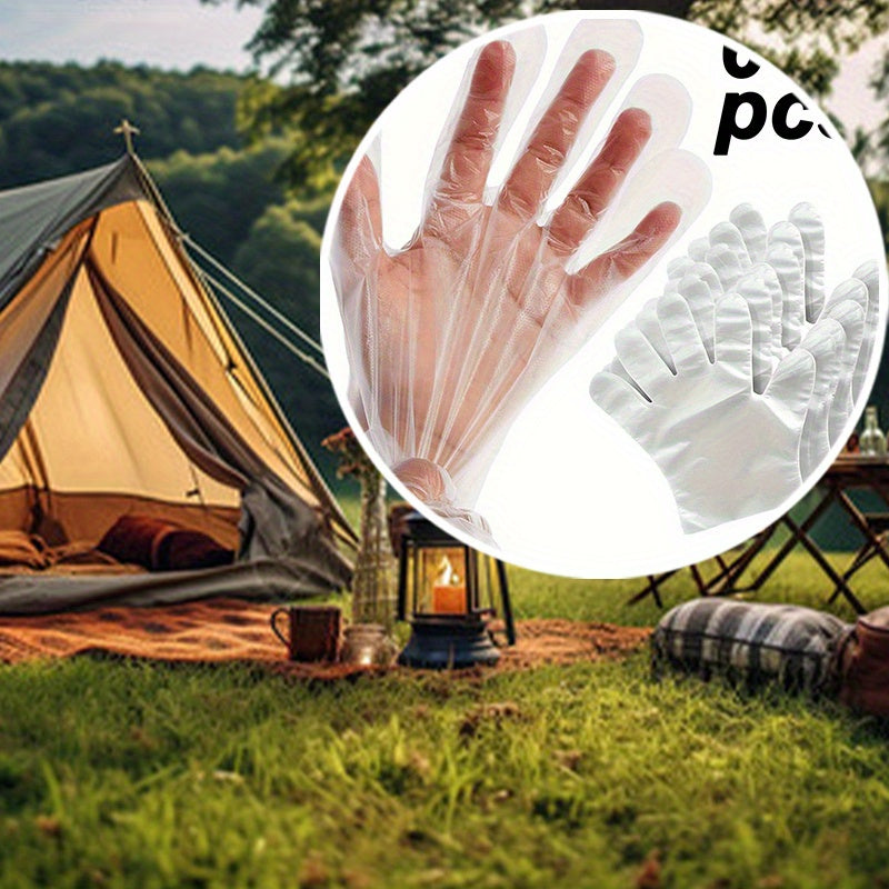 Disposable Transparent Gloves, Multiple Sizes, Household, Pet Grooming, Cleaning