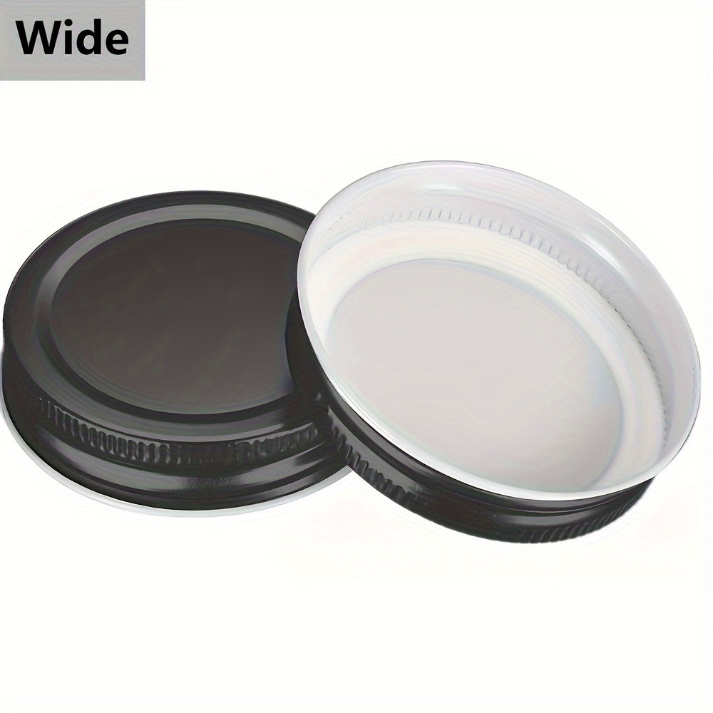 Набор из 12 многоразовых крышек для банок из чугуна, герметичные крышки для хранения с местом для этикетки