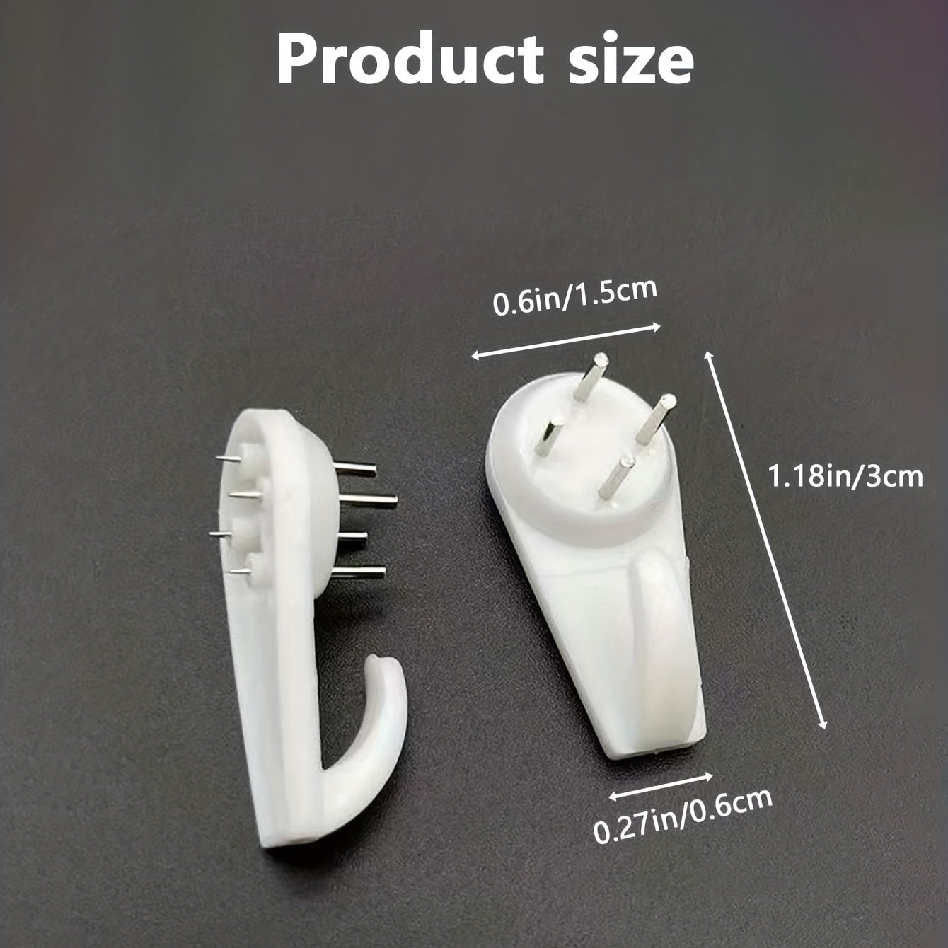 Набор из 10/20 невидимых безследных крючков для ногтей для подвешивания фотографий, рамок и свадебных фотографий без пробивания стен.