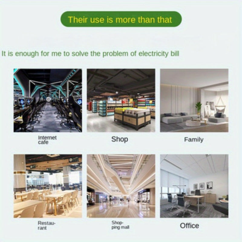 Dispositivo de ahorro de energía para hogar inteligente Montaje en pared 220V 240V Plástico negro