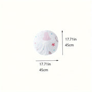 Circular Floor Fan Dust Cover Waterproof 3D Heart Stars Design Universal Fit