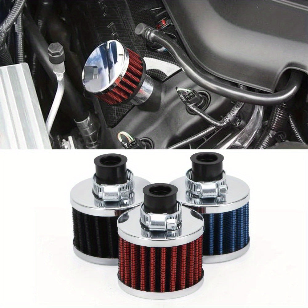 Universal 12mm Car Air Filter Motorcycle Cold Air Intake High Flow