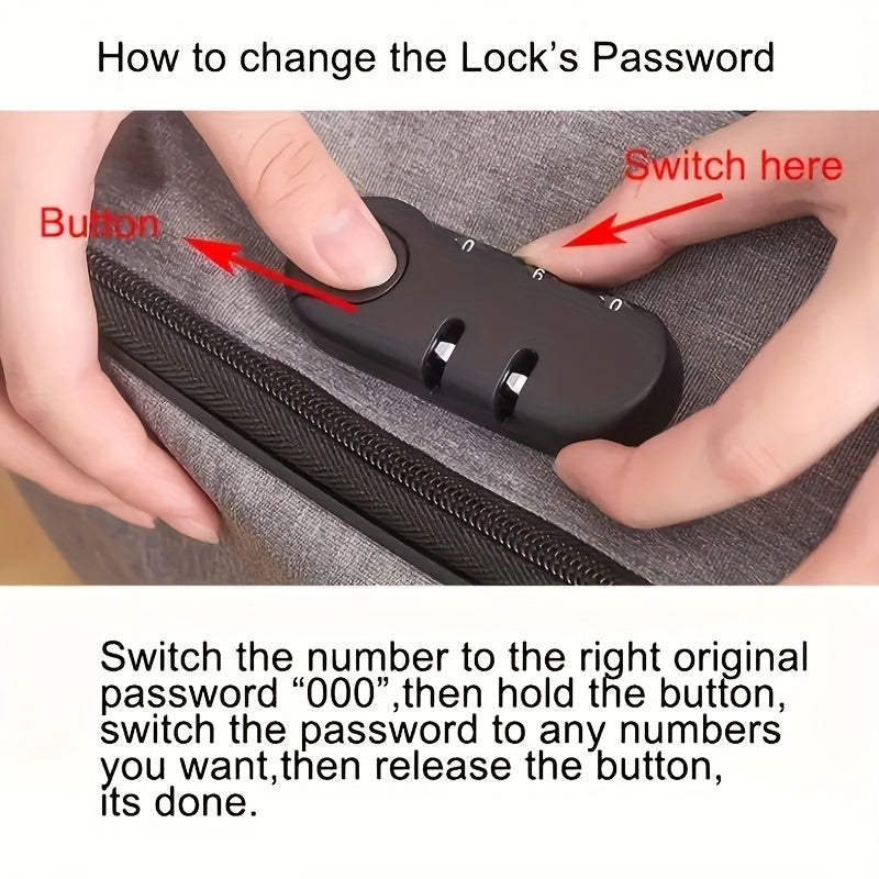 Lightweight Waterproof Oxford Cloth File Bag with Lock for Laptops and Documents