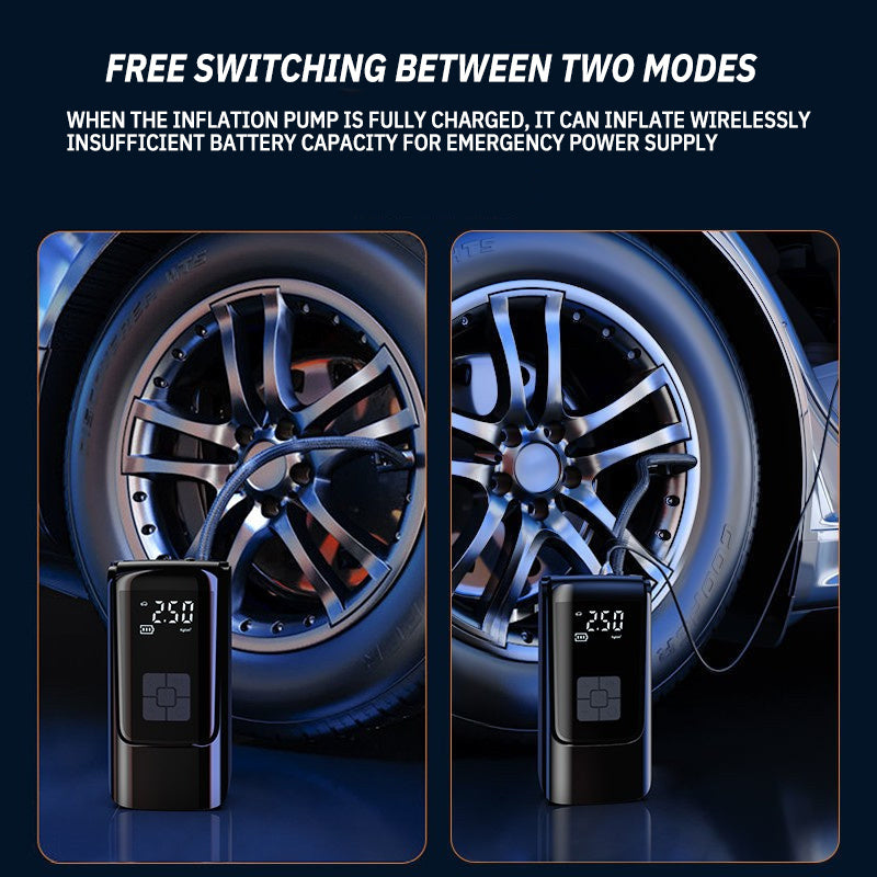 Портативный электрический насос для шин 150PSI, перезаряжаемый мини-компрессор для автомобиля, мотоцикла, велосипеда