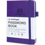 Hardcover Password Book with Alphabetical Tabs for Seniors and Adults