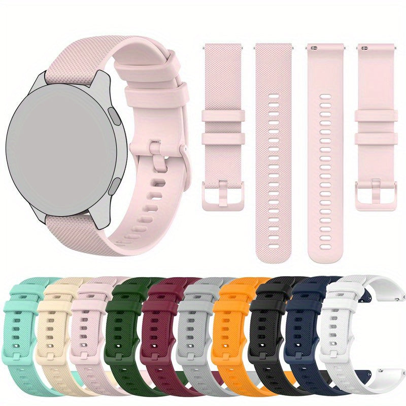 3pcs Silicone Watch Bands Compatible with Garmin Venu Vivoactive Vivomove Forerunner 18mm 22mm