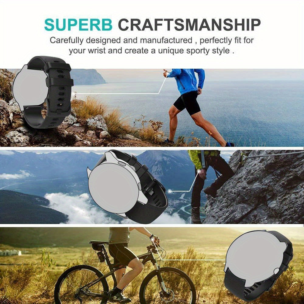 3pcs Silicone Watch Bands Compatible with Garmin Venu Vivoactive Vivomove Forerunner 18mm 22mm