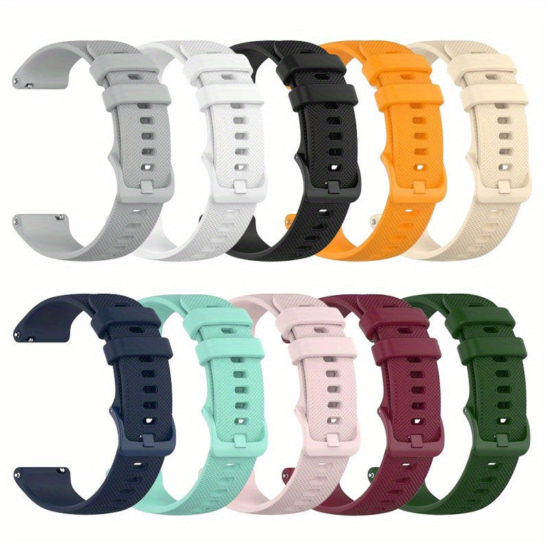 3pcs Silicone Watch Bands Compatible with Garmin Venu Vivoactive Vivomove Forerunner 18mm 22mm