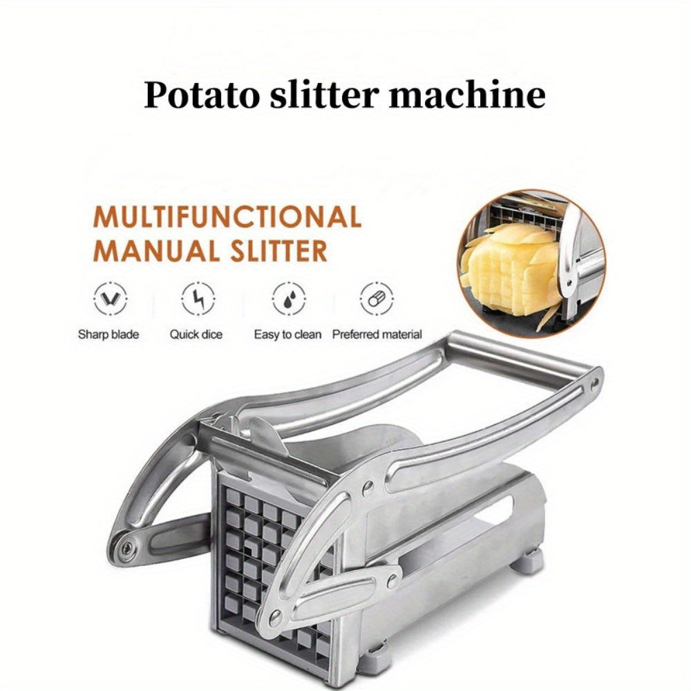 Stainless Steel Manual Potato Slicer for Kitchen, Cucumber and Radish Cutter