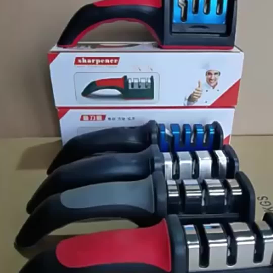 Olmos pichoqni qirqish uchun 4 bosqichli professional tungstен seramika oshxona asbobi