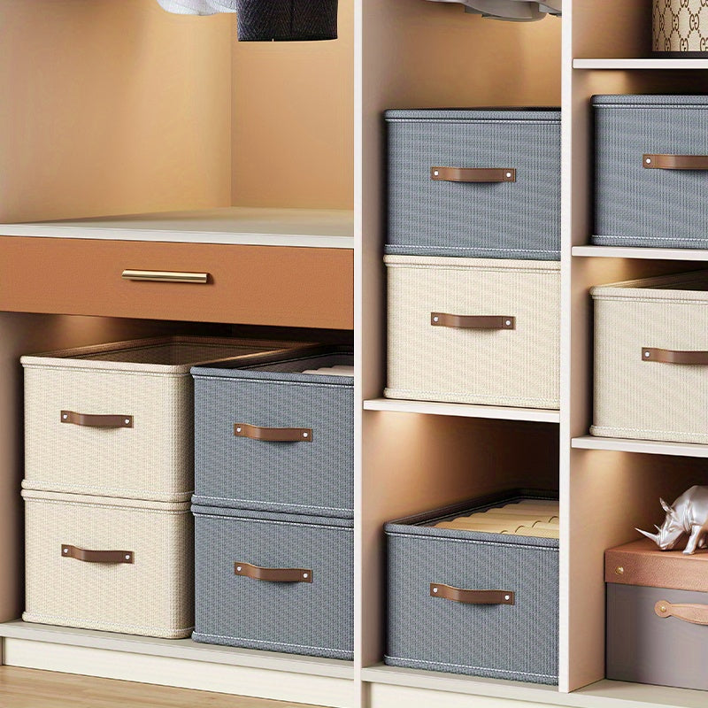 Organizador plegable de tela Oxford para ropa y artículos esenciales del hogar