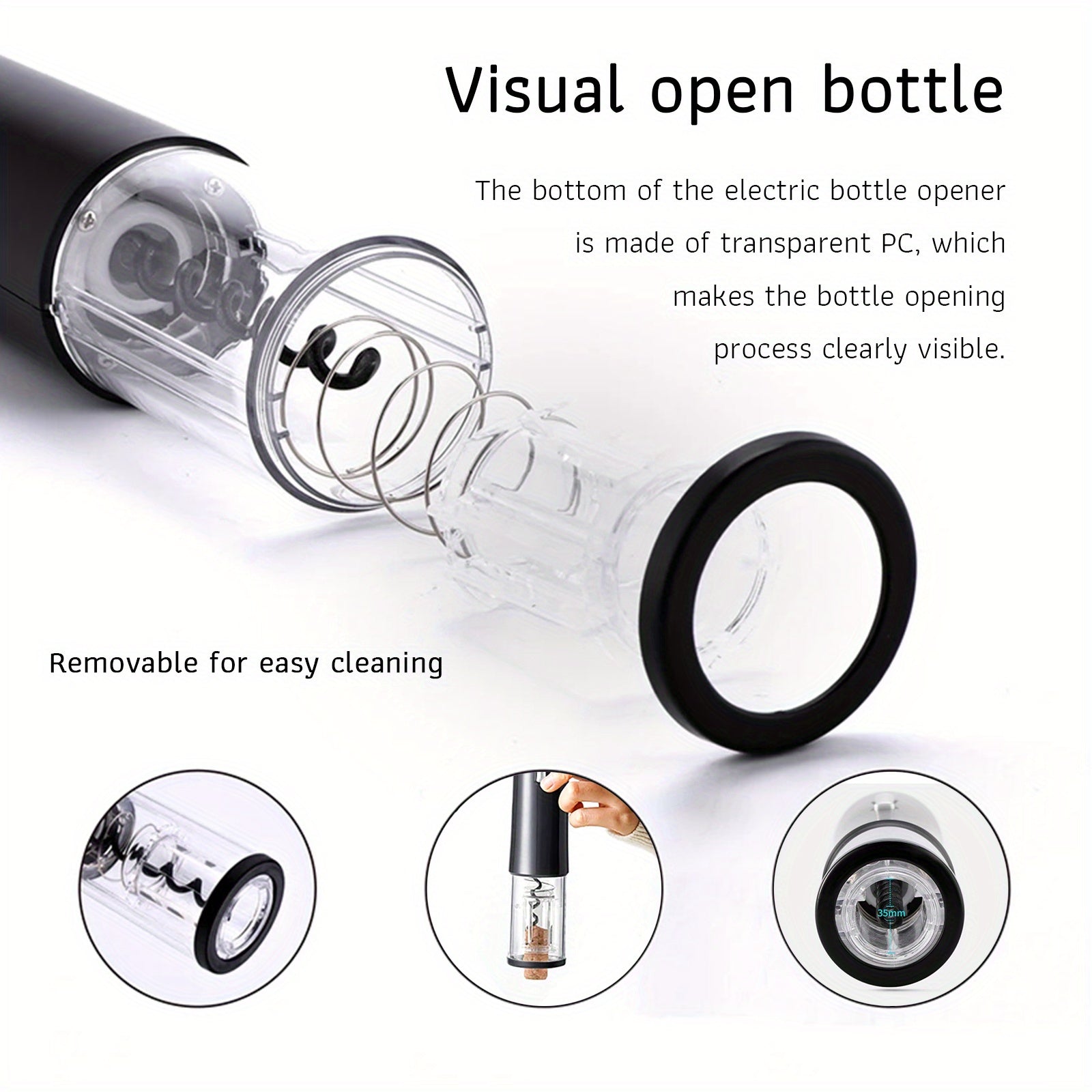 Электрическая открывалка для вина с штопором и ножом для фольги, аксессуар для красного вина