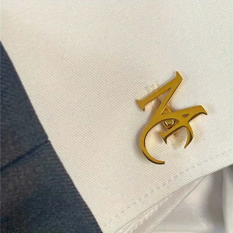 Personalized Name Necklace and Cufflinks Set for Groomsmen and Dads