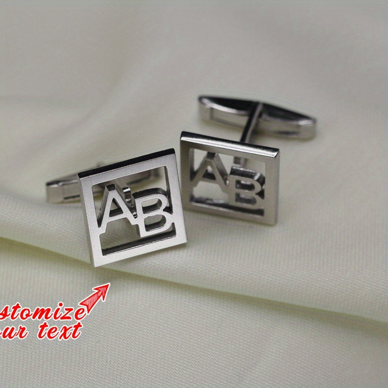 Personalized Wedding Cufflinks Custom Engraved Groom Groomsmen Gifts