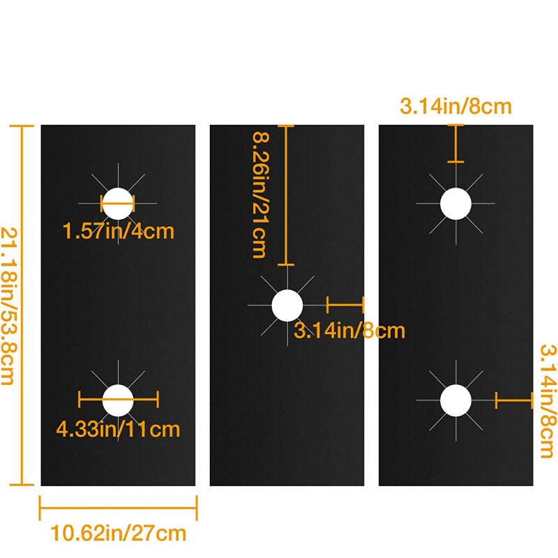 Heat-Resistant Washable Silicone Stove Top Covers for Gas Burners