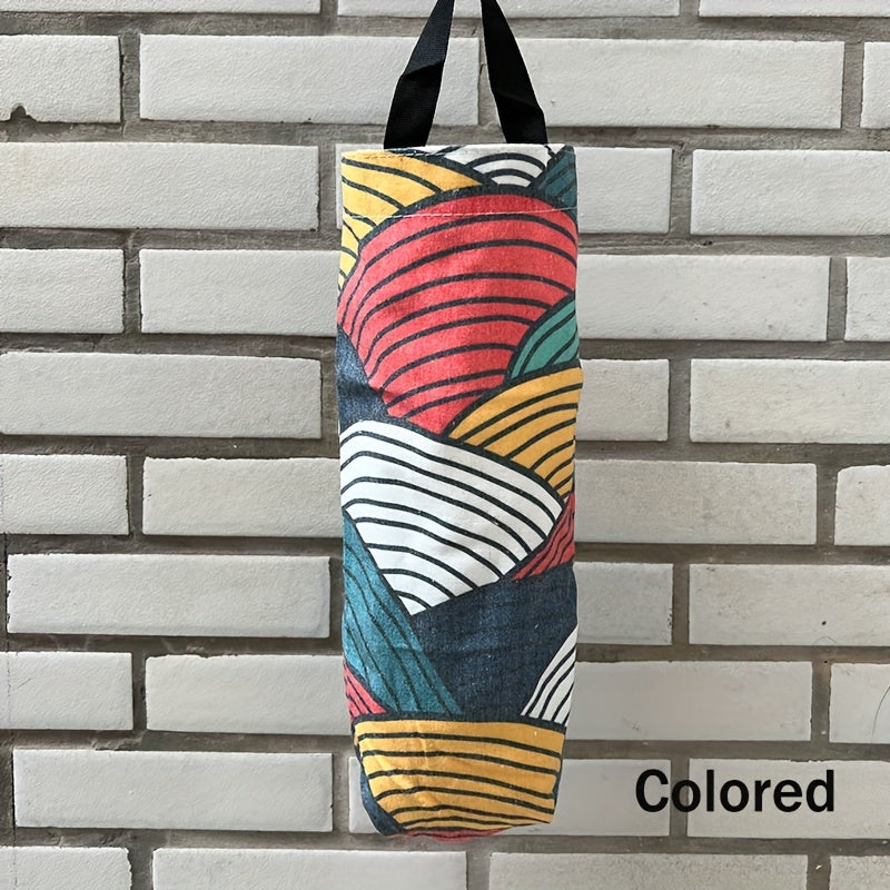 Dispensador organizador de bolsas de basura de pared con gran capacidad para cocina