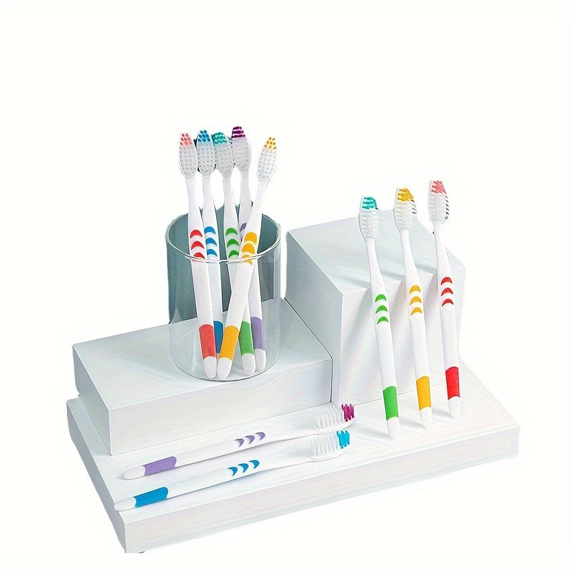 10 Bamboo Charcoal Soft Toothbrushes for Deep Oral Care at Home