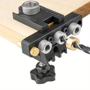 Adjustable Woodworking Dowel Jig Set with Precision Drill Guide for Easy Alignment