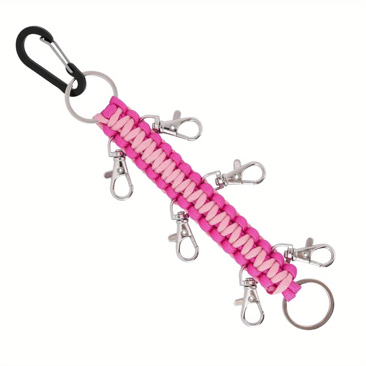 Cheerleading Bow Holder for Girls Metal 6 Clips Key Ring High School College