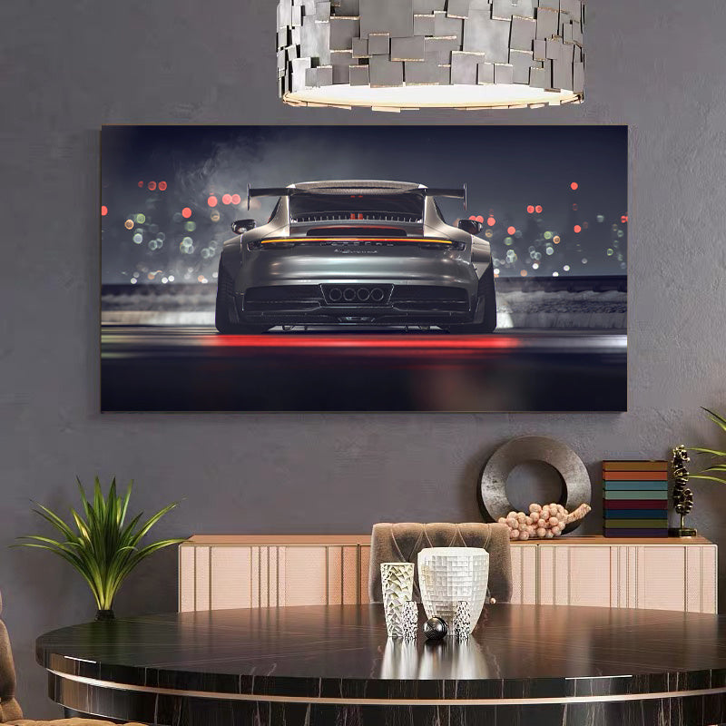 Modern Supercar Rear View Canvas Wall Art for Living Room Bedroom Office