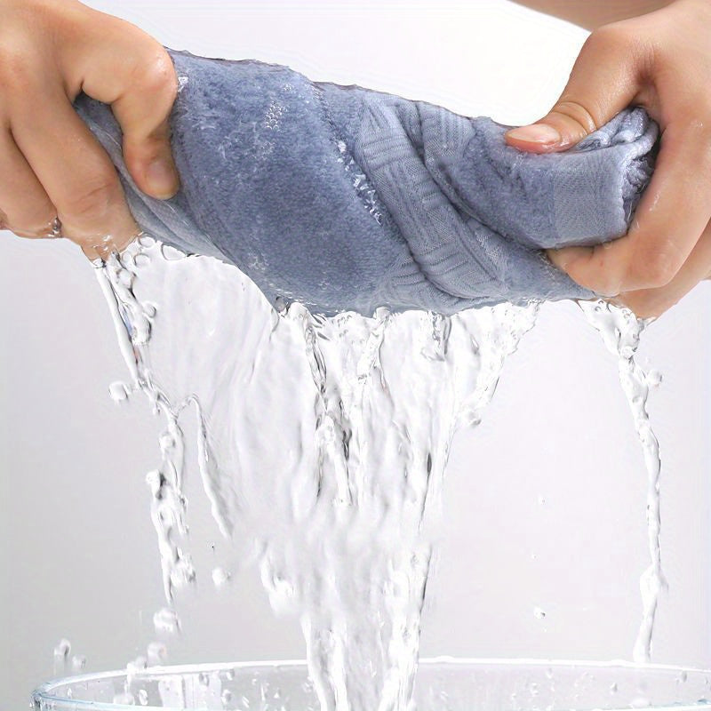 LattBy Ультра-мягкое хлопковое полотенце для лица - впитывающее, нежное к коже полотенце для рук и ванной в светло-коричневом, кремовом, розовом, синем цветах, LATTBY