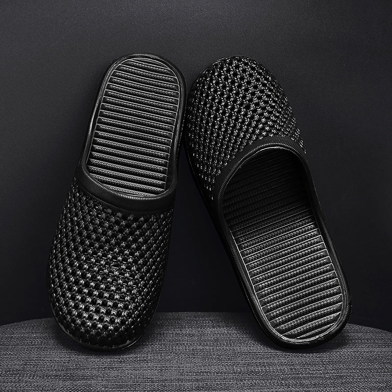 Women's Hollow Out Flat Clogs Solid Color Closed Toe Summer Shoes