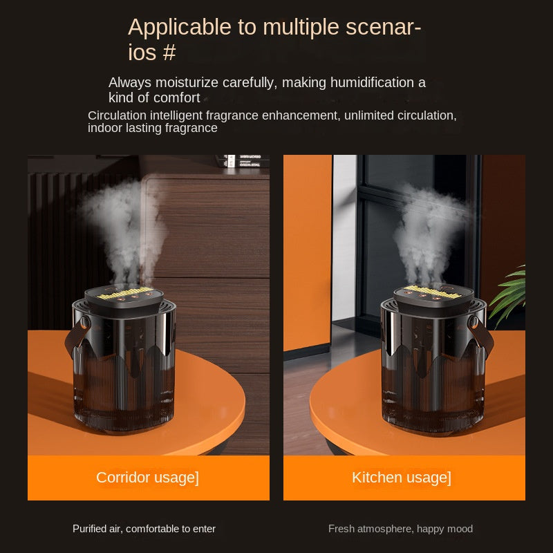 Silent 3L Large Capacity Home Humidifier USB Bedroom Night Lamp