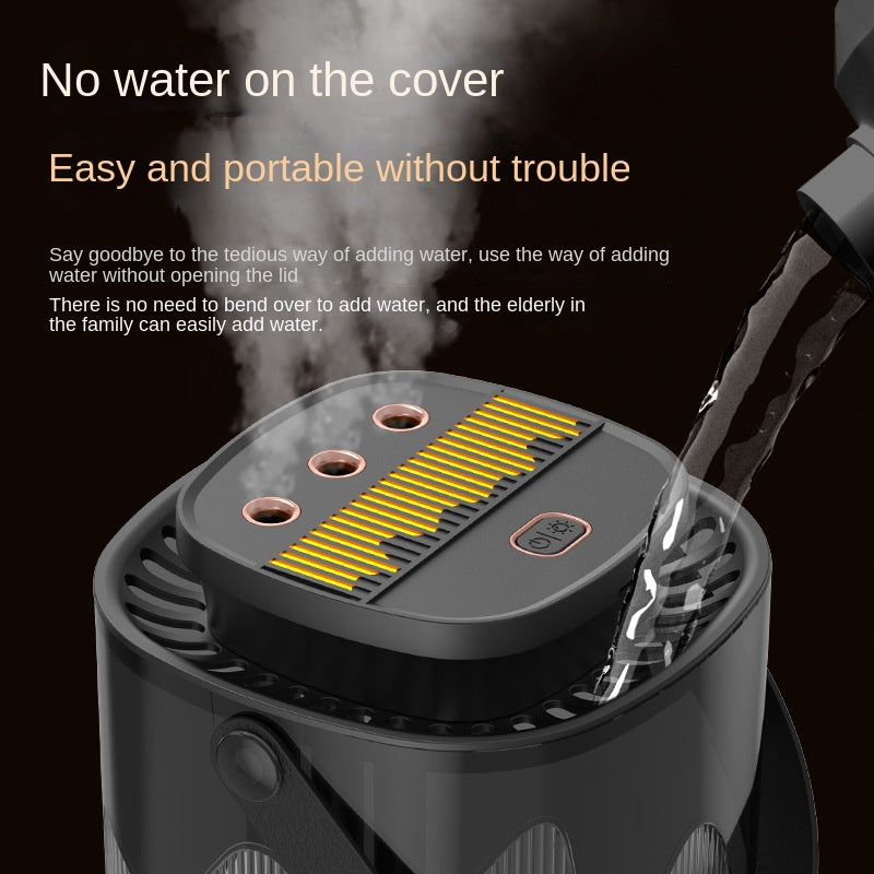 Silent 3L Large Capacity Home Humidifier USB Bedroom Night Lamp