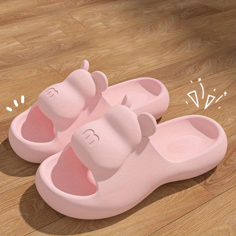 Women's Cartoon Design Slides Soft Sole Indoor Bathroom Shoes