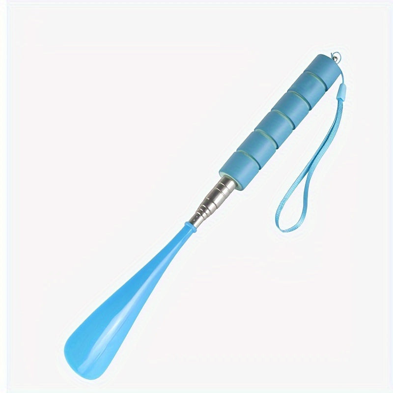 Unisex Stainless Steel Retractable Shoe Horn for Seniors and Pregnant Women