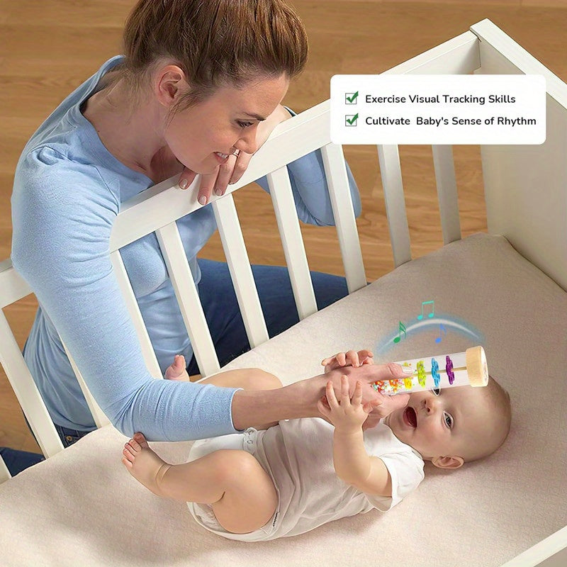 Baby Wooden Rattle Musical Toy for Infants and Toddlers