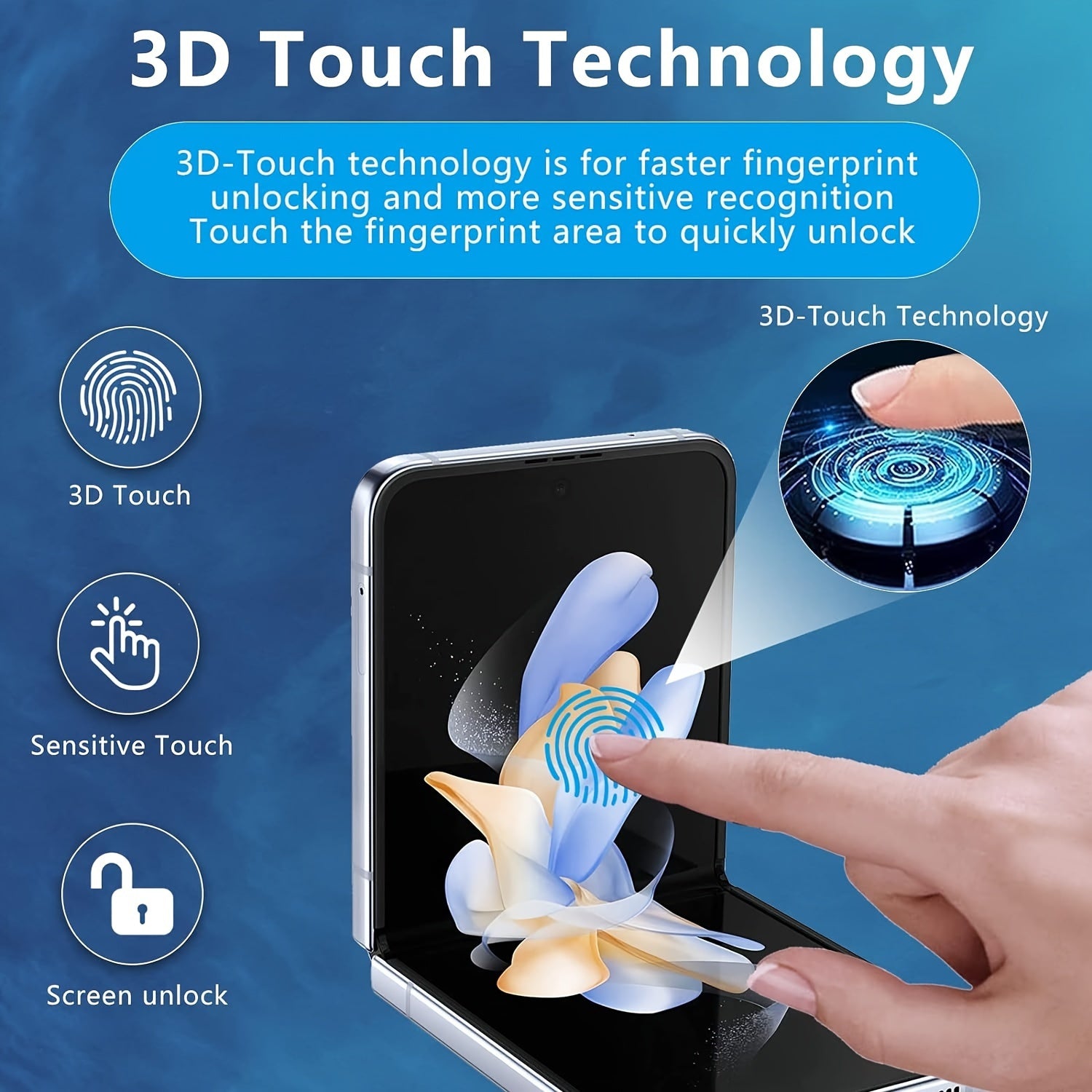 HD Hydrogel Screen Protectors for Samsung Galaxy Z Flip 3 4 5G Curved Edge Ultra HD Clear