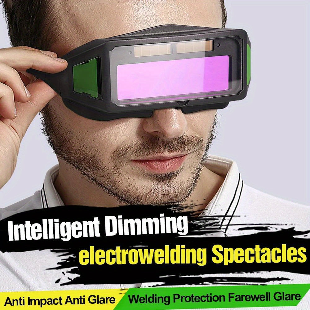 Automatic Darkening Welding Glasses Safety Goggles for TIG MIG MMA Lightweight Solar Powered