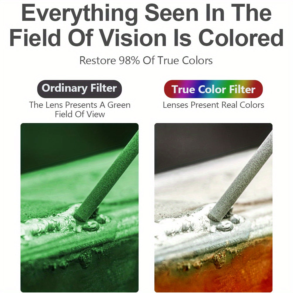 Automatic Darkening Welding Glasses Safety Goggles for TIG MIG MMA Lightweight Solar Powered