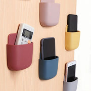 Wall-Mounted Plastic Storage Holder for Remote Controls Phones Small Items Non-Waterproof Organizer