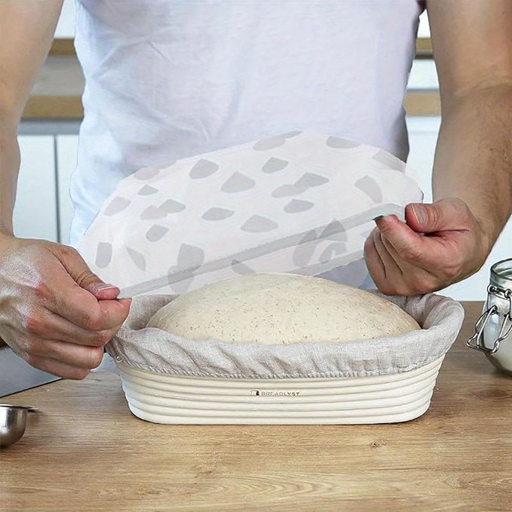 2-Piece Bread Proofing Basket Set 27cm Round EVA Fermentation Baskets