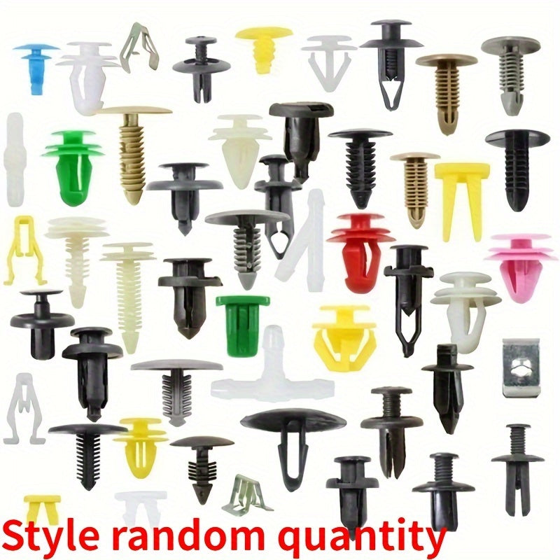 50/100 Pcs Universal Plastic Car Fastener Clips Durable Push-Through Auto Panel Bumper